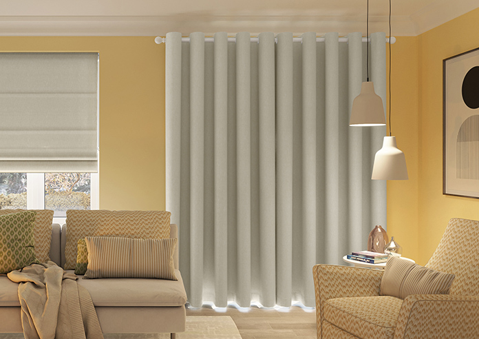 Delicate Chevron, Hessian - Made to Measure Curtains - Image 7